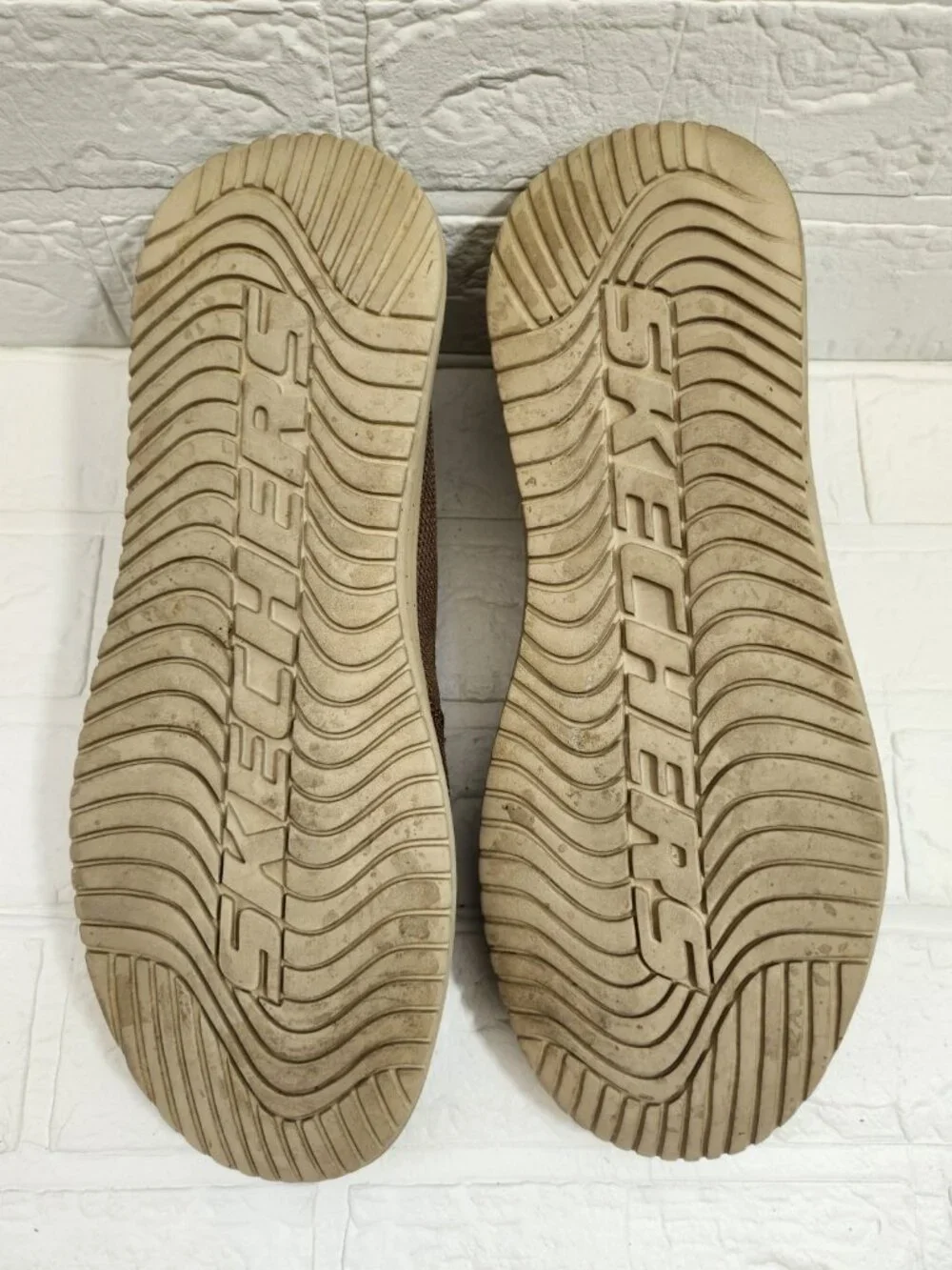Skechers Classic Fit Air Cooled Loafers Men 11 Brown Memory Foam Slip On Comfort